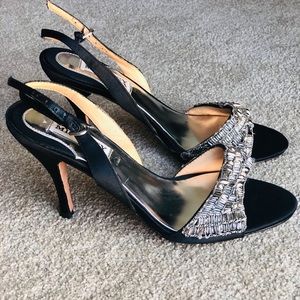 Badgley Mischka beaded heels